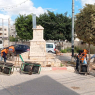 حملة تنظيف للمدخل الجنوبي لبلدية طولكرم