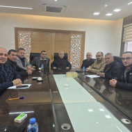 عقد رئيس بلدية طولكرم الدكتور رياض عوض اجتماعًا مع رئيس وأعضاء الغرفة التجارية في طولكرم