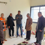 جولة تفقدية لرئيس وأعضاء المجلس البلدي لمركز إيواء النازحين في مدرسة عبدالرحيم الموحد في ضاحية ذنابة للإطلاع على أوضاعهم واحتياجاتهم
