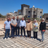 أعمال صب أرضية مدرسة الدكتور حسن خريشي بطولكرم