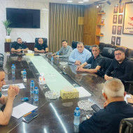 اجتماع رئيس بلدية طولكرم أ.نصر فقها مع رئيس وأعضاء نقابة العاملين في بلدية طولكرم