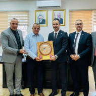 استقبال وفد من بنك القدس وبحث سبل التعاون المشترك