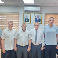 رئيس بلدية طولكرم يستقبل رئيس هيئة مقاومة الجدار والاستيطان ووكيل وزارة التنمية الاجتماعية وأمين سر الغرفة التجارية
