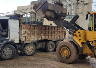 استمرار العمل في  ازالة آثار الدمار الذي خلفته قوات الاحتـ.ــــلال