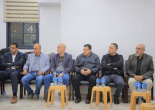 محافظ طولكرم ووزير الحكم المحلي في زيارة لبلدية طولكرم لبحث القضايا التنموية والتحديات الراهنة