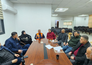 اجتماع طارئ في بلدية طولكرم استعدادًا لمواجهة المنخفض الجوي