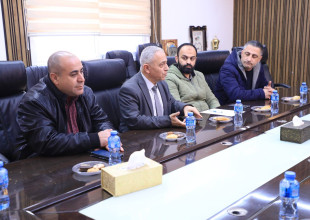 زيارة ممثل  اليونيسف ومؤسسة ووش إلى بلدية طولكرم بهدف الاطلاع على الأوضاع العامة في المدينة ومخيماتها