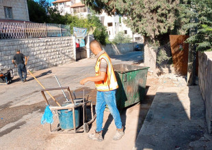 تكثيف أعمال النظافة في مدينة طولكرم