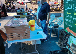 مشاركة رئيس بلدية طولكرم الدكتور رياض عوض في افتتاح اليوم التسويقي للمنتجات الزراعية في ميدان جمال عبد الناصر