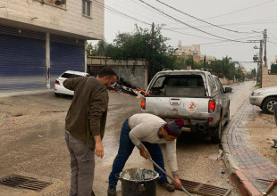 اعمال ميدانية للتعامل مع تداعيات المنخفض الجوي الحالي
