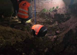 تنفيذ قطعات لخطوط مياه جديدة في حي الملسات