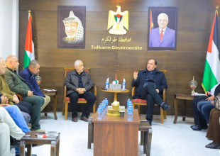 لقاء في دار البلدية برئاسة عطوفة محافظ محافظة طولكرم  بعد جولة ميدانية على أسواق المدينة