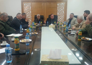 لقاء في دار البلدية برئاسة عطوفة محافظ محافظة طولكرم  بعد جولة ميدانية على أسواق المدينة