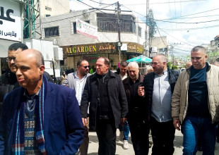 لقاء في دار البلدية برئاسة عطوفة محافظ محافظة طولكرم  بعد جولة ميدانية على أسواق المدينة