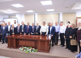 بلدية طولكرم تشهد مراسم التسليم والاستلام للمجلس البلدي المنتخب