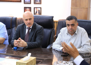 استقبال رئيس وأعضاء الهيئة الإدارية وكادر الغرفة التجارية الصناعية الزراعية
