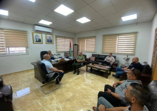 زيارة مدير هيئة التوجيه الوطني والمعنوي في محافظة طولكرم
