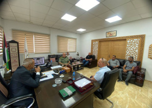 زيارة مدير هيئة التوجيه الوطني والمعنوي في محافظة طولكرم