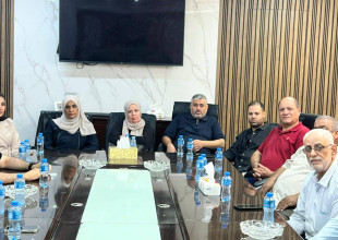 بلدية طولكرم تستقبل وفدًا من اللجنة الشعبية لخدمات مخيم نور شمس ومؤسساته