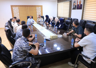 استقبال مدير الضابطة الجمركية المقدم نضال الصيفي والوفد المرافق له من ضباط المديرية لدار البلدية