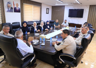 استقبال مدير الضابطة الجمركية المقدم نضال الصيفي والوفد المرافق له من ضباط المديرية لدار البلدية