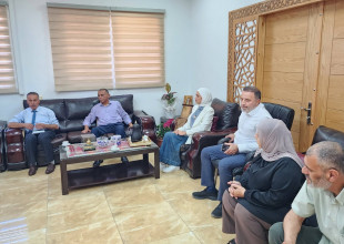 استقبال مدير مديرية التربية والتعليم الأستاذ مرعي الصوص