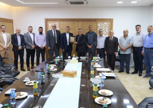 بلدية طولكرم تستقبل رئيس مجلس إدارة ومدير عام الشركة الفلسطينية لنقل الكهرباء