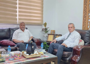 رئيس بلدية طولكرم يستقبل رئيس هيئة مقاومة الجدار والاستيطان ووكيل وزارة التنمية الاجتماعية وأمين سر الغرفة التجارية