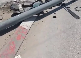 تدمير الأشارات الضوئية من قبل قوات الاحتلال