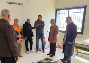 جولة تفقدية لرئيس وأعضاء المجلس البلدي لمركز إيواء النازحين في مدرسة عبدالرحيم الموحد في ضاحية ذنابة للإطلاع على أوضاعهم واحتياجاتهم