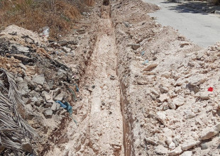 بلدية طولكرم تباشر بأعمال تمديد خط مياه ناقل من بئر مسقط الى خزان ابو طاقة