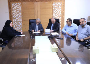 توقيع عقد تأمين آليات ومعدات وموظفي وعمال البلدية واملاك البلدية ونقل الأموال مع شركة فلسطين للتأمين