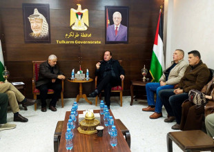 لقاء في دار البلدية برئاسة عطوفة محافظ محافظة طولكرم  بعد جولة ميدانية على أسواق المدينة