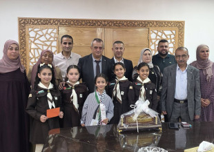 استقبال وفداً من مدرسة بنات شويكة الأساسية