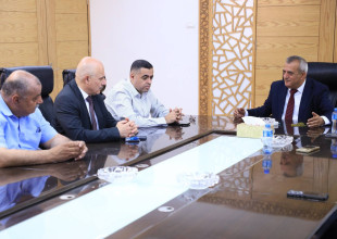 استقبال رئيس وأعضاء الهيئة الإدارية وكادر الغرفة التجارية الصناعية الزراعية