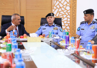 اللواء علام السقا ، مدير عام الشرطة الفلسطينية يزور بلدية طولكرم ويؤكد دعم الشرطة لجهود البلدية في خدمة المواطنين.