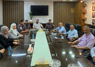 استقبال وفد من مديرية الدفاع المدني في محافظة طولكرم
