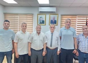 رئيس بلدية طولكرم يستقبل رئيس هيئة مقاومة الجدار والاستيطان ووكيل وزارة التنمية الاجتماعية وأمين سر الغرفة التجارية
