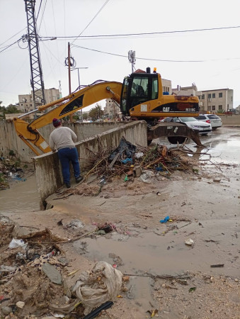 اعمال ميدانية للتعامل مع تداعيات المنخفض الجوي الحالي