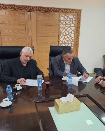 توقيع اتفاقية مدرسة الدكتور حسن خريشي في طولكرم