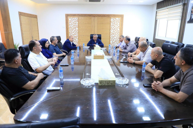 رئيس بلدية طولكرم يستقبل مدير جامعة القدس المفتوحة