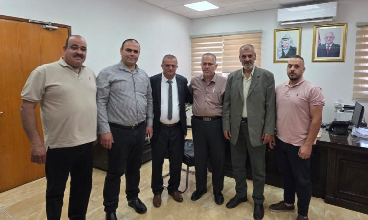 زيارة مدير النقل والمواصلات يرافقه مراقب المرور العام لبلدية طولكرم