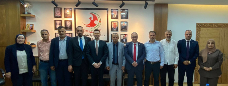 استقبال وفد من الإدارة الإقليمية للبنك الوطني