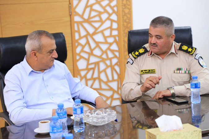 استقبال مدير الضابطة الجمركية المقدم نضال الصيفي والوفد المرافق له من ضباط المديرية لدار البلدية