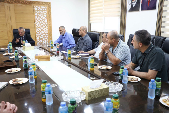بلدية طولكرم تستقبل رئيس مجلس إدارة ومدير عام الشركة الفلسطينية لنقل الكهرباء